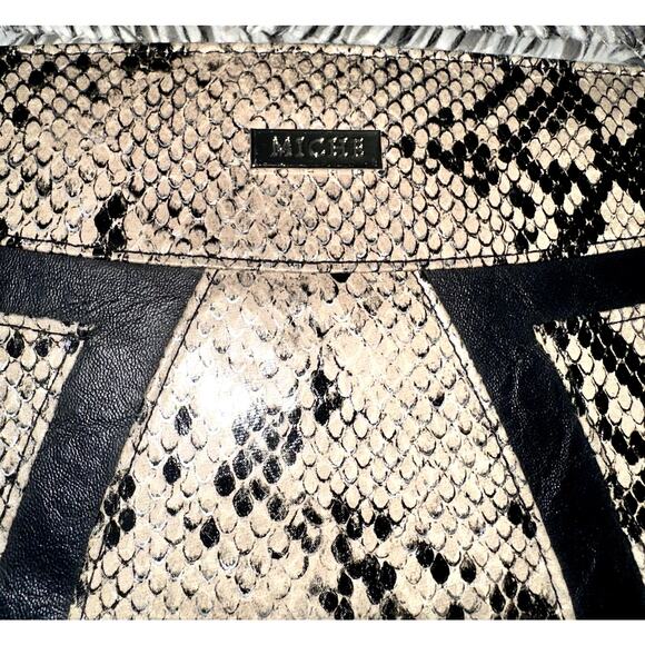 Miche Classic Shell Stella Brown Black Snakeskin Faux Leather Magnetic Cover - Picture 2 of 4